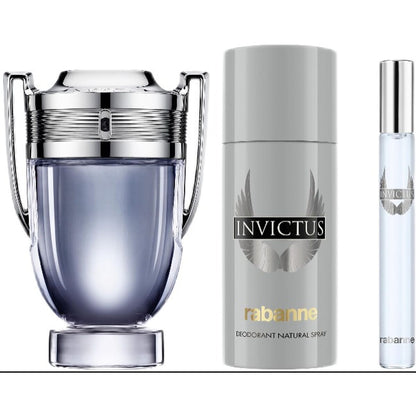 Paco Rabanne Set Mit Herrenparfüm Paco Rabanne Invictus 3 Stücke